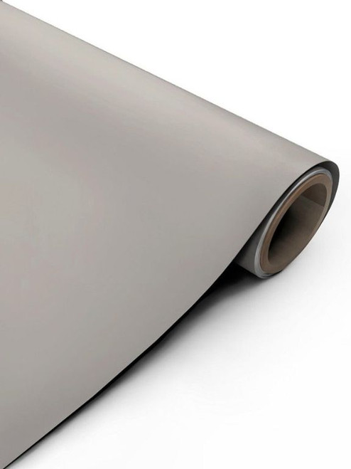 A continuous roll of Layed Matte Silk Warm Grey Vinyl Wrap MSWG382 highlighting its smooth, premium anti-glare finish.
