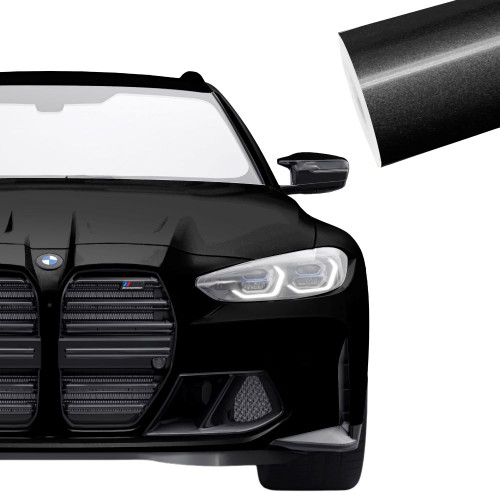 Super Gloss Metallic Galaxy Black Vinyl Wrap SGM-GB50