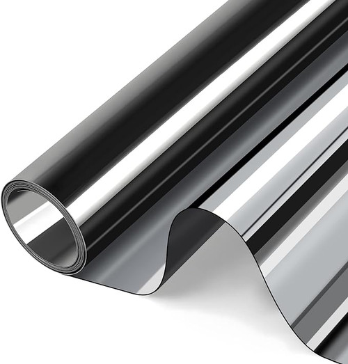 Dark Silver Mirror Window Film -  Privacy Tint