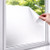 SAMPLE of Static Cling White Frosted Privacy Window Film W-STAT-W