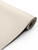 A close-up photograph of a partially unrolled Matte Textured Eggshell Cream Vinyl Wrap MTEC49 on a clean white background, highlighting its soft, warm cream color and smooth, non-reflective matte surface texture.