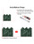 Step-by-step installation guide demonstrating how to cut a straight edge and seamlessly overlap emerald herringbone peel and stick tiles.