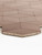 Macro detail highlighting the rigid thickness and multi-tonal brushed metallic finish of the 3D copper composite wall tile.