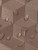 Close-up of water droplets resting on a waterproof brushed 3D copper geometric composite peel and stick wall tile.