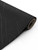 A continuous roll of Layed Calatorao Black Marble Vinyl Wrap CBM39, displaying its deep, charcoal-black background and distinct, fine white linear veining.