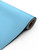A close-up product shot of a partially unrolled roll of Layed Matte Textured Sky Blue Vinyl Wrap MTSB84, highlighting its vibrant color and smooth matte finish.
