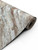 A continuous roll of Layed Brown Marble Vinyl Wrap BM301, displaying its highly realistic, flowing earthy brown and cream marble pattern.