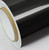 Close-up showing the mirror-like OEM paint finish of Super Gloss Metallic Galaxy Black Vinyl Wrap SGM-GB50 car wrap
