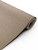 A continuous roll of Layed Caramel Fabric Vinyl Wrap CF318, displaying its highly realistic woven textile pattern and rich caramel brown tone.