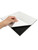 Cutting peel and stick composite wall tile with knife and ruler for installation