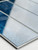 Waterproof marine blue rectangle wall tiles with a smooth, easy-clean surface