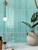 Kitchen backsplash upgraded with Sage Green peel and stick composite wall tiles