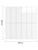 Layed Ghost White rectangle peel and stick composite wall tile sheet 28.8 x 29.6cm