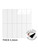 Self Adhesive Ghost White rectangle  composite wall tile sheet 28.8 x 29.6cm