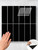 Kitchen backsplash featuring Onyx Black Rectangle peel and stick composite wall tiles