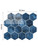 Marine Blue Hexagon - Peel & Stick Composite Wall Tiles (29.2 x 25.4cm)