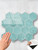 Sage Green Hexagon - Peel & Stick Composite Wall Tiles (29.2 x 25.4cm)