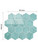 Sage Green Hexagon - Peel & Stick Composite Wall Tiles (29.2 x 25.4cm)