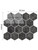 Slate Black Hexagon - Peel & Stick Composite Wall Tiles (29.2 x 25.4cm)