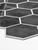 Slate Black Hexagon - Peel & Stick Composite Wall Tiles (29.2 x 25.4cm)