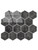 Slate Black Hexagon - Peel & Stick Composite Wall Tiles (29.2 x 25.4cm)