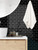 Self adhesive black subway composite wall tiles in a contemporary bathroom design