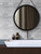 Silver concrete subway self adhesive composite wall tiles by Layed SCST80 used in a contemporary bathroom