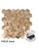 Brass Metal Hexagon - Peel & Stick Composite Wall Tiles (29 x 28.8cm)