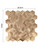 Brass Metal Hexagon - Peel & Stick Composite Wall Tiles (29 x 28.8cm)