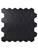 Full sheet of Layed MBHT57 Matte Black Hexagon Peel and Stick Composite Wall Tiles.