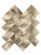 Brass Metal Herringbone Tiles - Peel and Stick