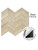 Contemporary interior design featuring Sonoma Oak wood chevron peel and stick composite wall tiles.