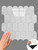 Fan Shaped White Marble Peel & Stick Composite Wall Tiles FSWMT51
