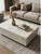 Coffee table wrapped in Concrete Vinyl