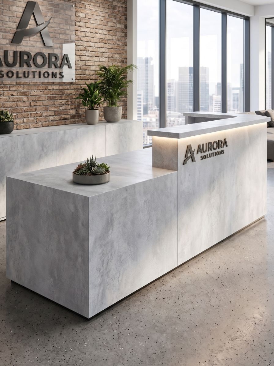 Reception Desk Wrapping Inspiration