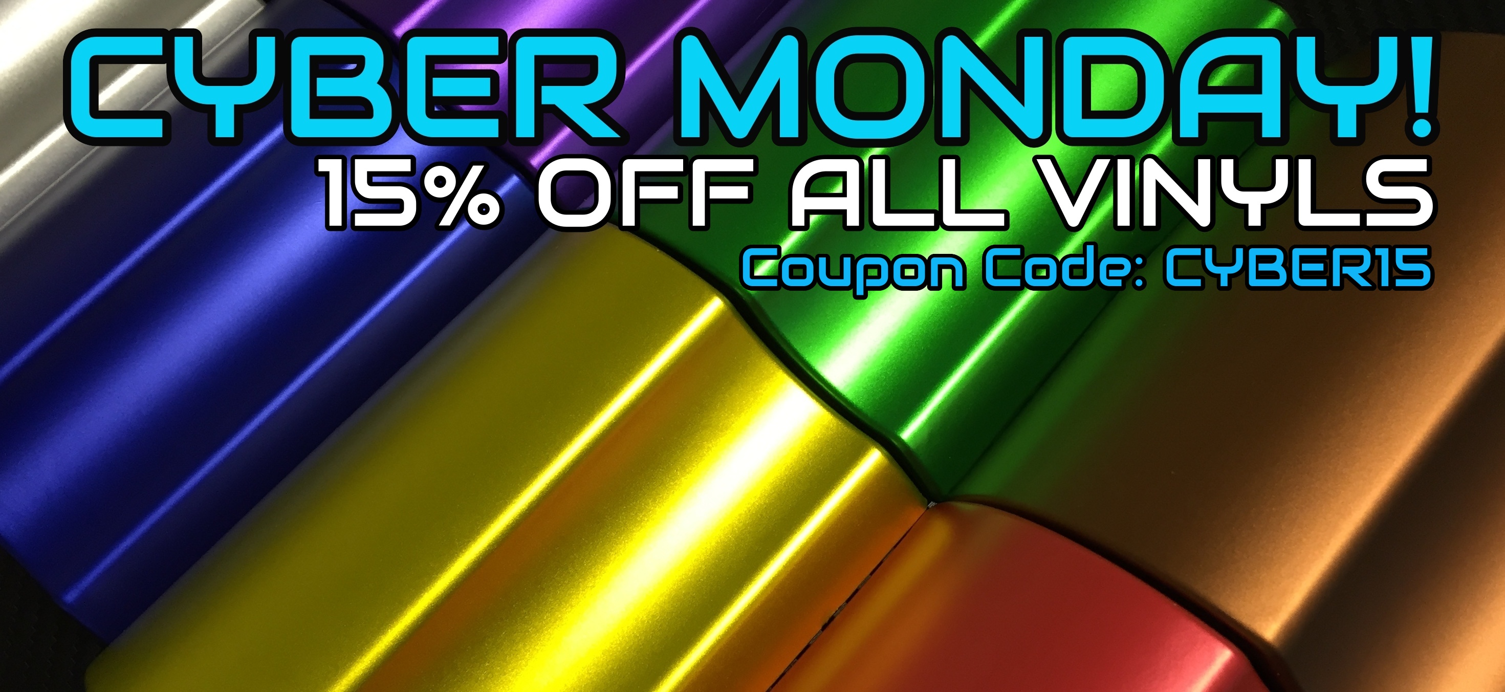 CYBER MONDAY SALE! 15% OFF ALL VINYLS! 