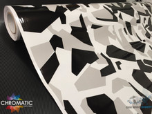 Red, Black and White Camo Vinyl Wrap with ADT - Chromatic Vinyl Films Ltd  T/A Wrap Direct