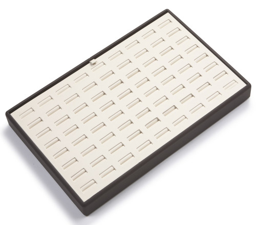 14" x 9" Chocolate/Beige 54 Ring Slot Tray