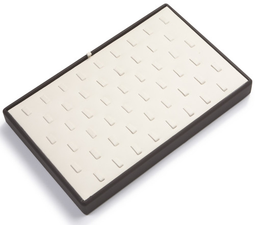 14" x 9" Chocolate/Beige 51 Clip Ring Tray