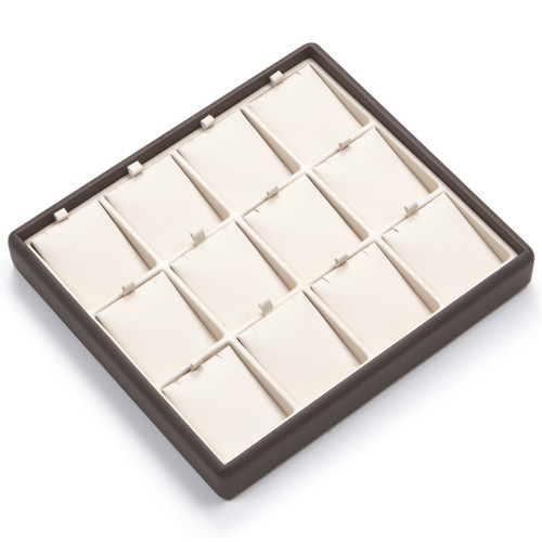 8" x 7" Chocolate/Beige  12 Pendant Tray