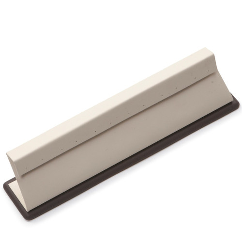 10-1/2 x 1-6/7" Chocolate/Beige  6 Pair Earring Stand 