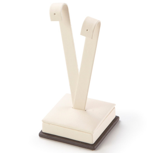 2" x 2" Chocolate/Beige Tall Earring  Stand 