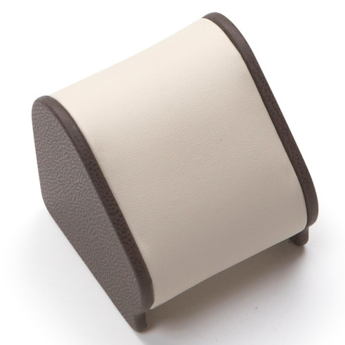 2-1/2" x 2-5/8" Chocolate/Beige Watch Stand