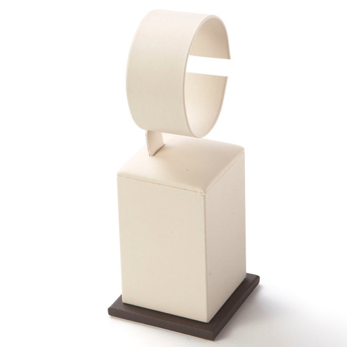 2-1/2" x 2-1/2" Chocolate/Beige Tall Watch Stand