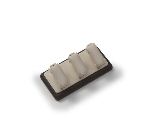 4-3/4" x 2-3/4" Chocolate/Beige Ring Stand Display