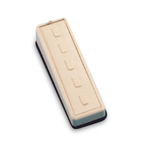 2" x 7-1/2" Chocolate/Beige 5 Clip Ring Tray
