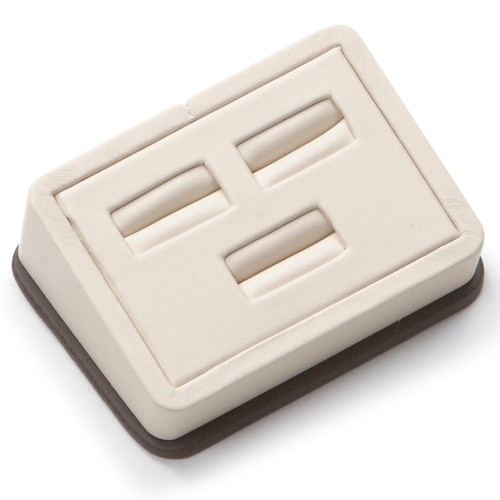 5" x 2-1/4" Chocolate/Beige 3 Ring Slot Stand