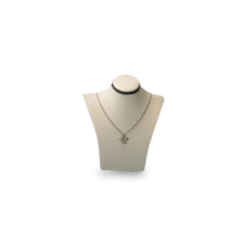 5-8/9" x 2-3/4" Chocolate/Beige Small Wood Neck-form
