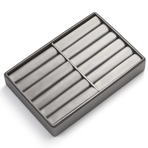 9" x 6" Silver/Gray 10 Bangle Tray