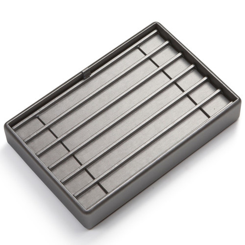 9" x 6" Silver/Gray 6  Bracelet Tray